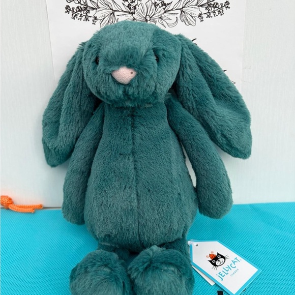 Jellycat Teal Bashful Bunny